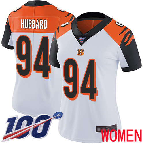 Cincinnati Bengals Limited White Women Sam Hubbard Road Jersey NFL Footballl #94 100th Season Vapor Untouchable